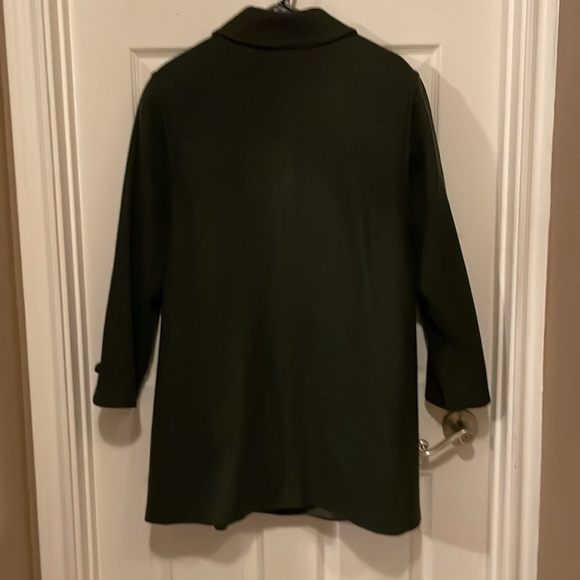 Vintage ECHTER LODEN Wool MADE IN AUSTRIA PEA COAT Green SIZE 12 USA! - Picture 4 of 10